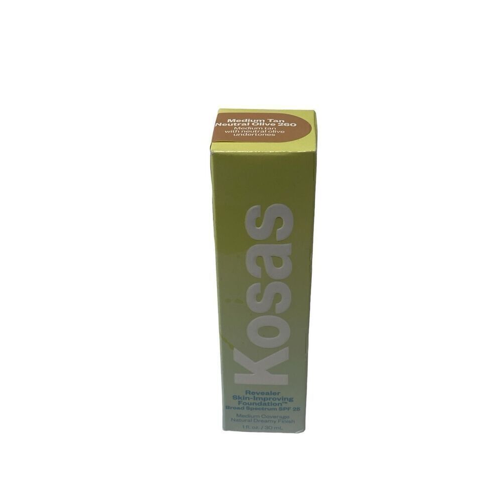 Kosas Revealer Foundation SPF25‎ 260 Medium Tan 1oz (READ)